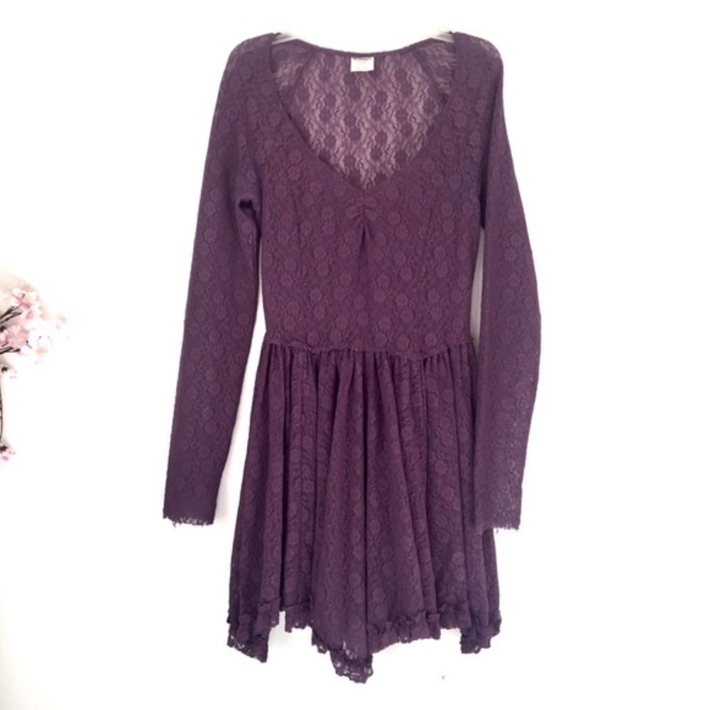 Free People Look Both Ways Sheer Lace Slip Dress - Picture 4 of 6